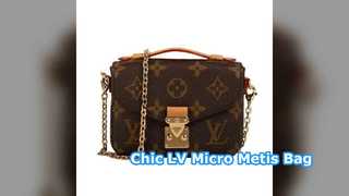 Τσάντα LV Micro Metis Monogram Καφέ Σχεδιαστής στυλ