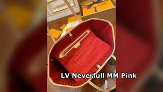 Τσάντα Louis Vuitton Neverfull MM Pink Monogram