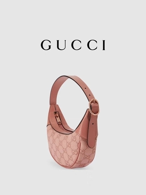Μαρκαρισμένη σχεδιαστής τσάντα Gucci Ophidia ώμων μικρή ρόδινη GG επένδυση λινού βαμβακιού καμβά