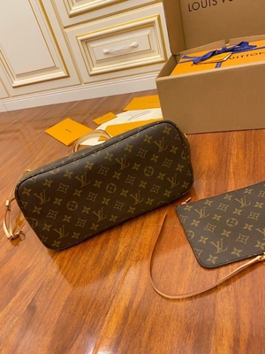 Της Louis Vuitton σχεδιαστών μονογραμμάτων ιταλικό πρώτης τάξεως δέρμα Neverfull χιλ. καμβά μονογραμμάτων τσαντών ρόδινο
