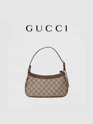 Μικρή GG ανώτατη τσάντα GUCCI Ophidia ώμων Underarm δέρματος καμβά