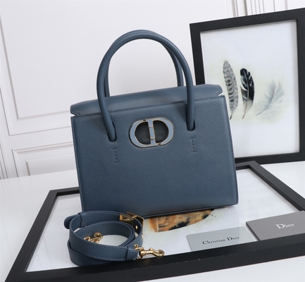 Μαρκαρισμένη Dior γυναικεία τσάντα δερμάτων βοδιού μέσο ST Honoré Tote D6718