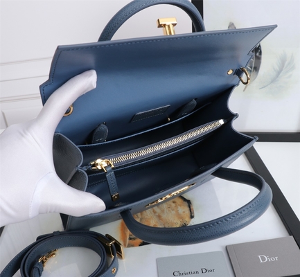 Μαρκαρισμένη Dior γυναικεία τσάντα δερμάτων βοδιού μέσο ST Honoré Tote D6718