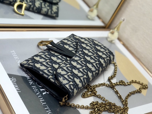 Μαρκαρισμένη cOem σέλα μακρύ Dior πλάγιο Jacquard πορτοφόλι σακουλών
