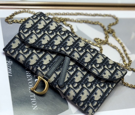 Μαρκαρισμένη cOem σέλα μακρύ Dior πλάγιο Jacquard πορτοφόλι σακουλών