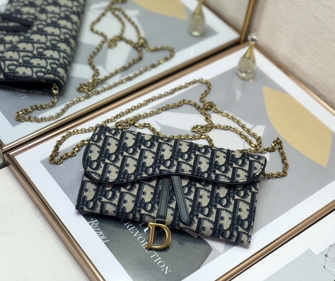 Μαρκαρισμένη cOem σέλα μακρύ Dior πλάγιο Jacquard πορτοφόλι σακουλών