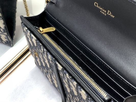 Μαρκαρισμένη cOem σέλα μακρύ Dior πλάγιο Jacquard πορτοφόλι σακουλών