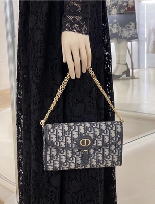 Μαρκαρισμένη cOem σέλα μακρύ Dior πλάγιο Jacquard πορτοφόλι σακουλών