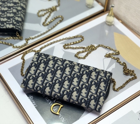 Μαρκαρισμένη cOem σέλα μακρύ Dior πλάγιο Jacquard πορτοφόλι σακουλών