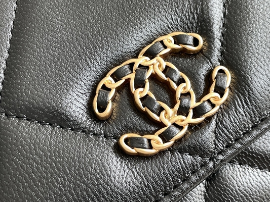 Προβιά χρυσό Preloved που μαρκάρεται την τσάντα Chanel 19 την τσάντα χτυπημάτων μίνι cOem