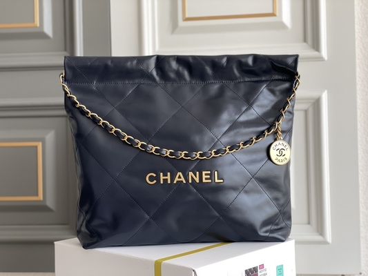 22S ναυτικό Chanel 22 δερμάτων βοδιού απορριμμάτων ODM τσαντών «τσαντών» μικρός