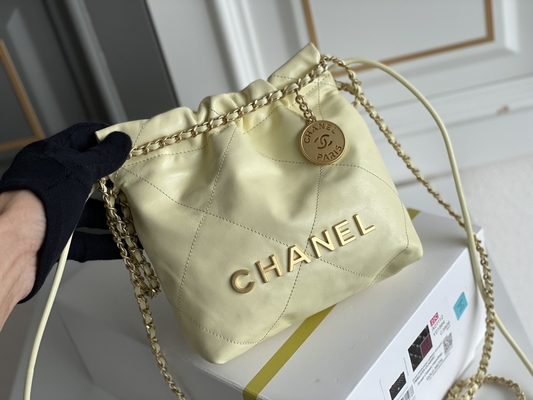 Chanel που μαρκάρεται το ΜΊΝΙ 22S δέρμα βοδιού γυναικείων τσαντών 22B ρόδινο άσπρο μαύρο κίτρινο