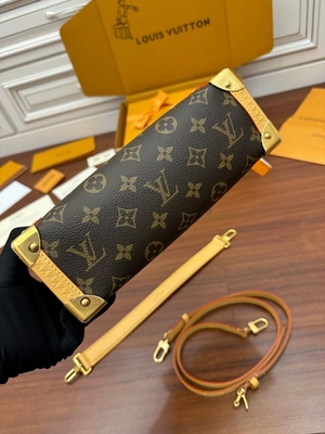 Καφετί Presbyopic καμβά μονόγραμμα κορμών της Louis Vuitton LV δευτερεύον βαλίτσα ΠΡΩΘΥΠΟΥΡΓΟΎ τσάντα