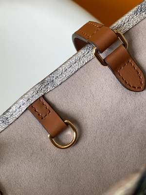 Floral Louis Vuitton Onthego Empreinte ασημένια ντυμένη τσάντα Tote καμβά cOem