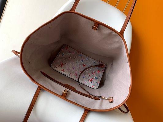 Floral σχέδιο η ασημένια Louis Vuitton μεγάλο ποτέ πλήρες M21352