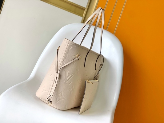 Μαρκαρισμένοι Preloved ΚΚ Neverfull καμβά μονογραμμάτων μπεζ τσάντα Tote