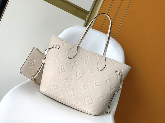 Μαρκαρισμένοι Preloved ΚΚ Neverfull καμβά μονογραμμάτων μπεζ τσάντα Tote