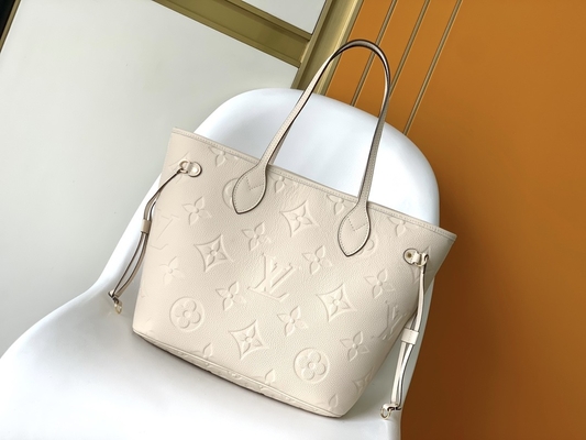 Μαρκαρισμένοι Preloved ΚΚ Neverfull καμβά μονογραμμάτων μπεζ τσάντα Tote