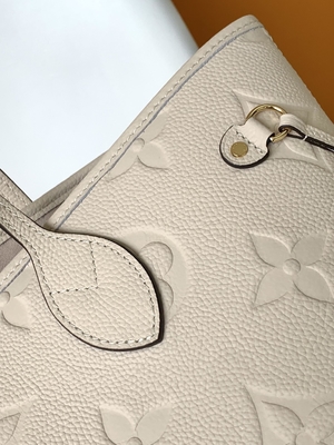 Μαρκαρισμένοι Preloved ΚΚ Neverfull καμβά μονογραμμάτων μπεζ τσάντα Tote