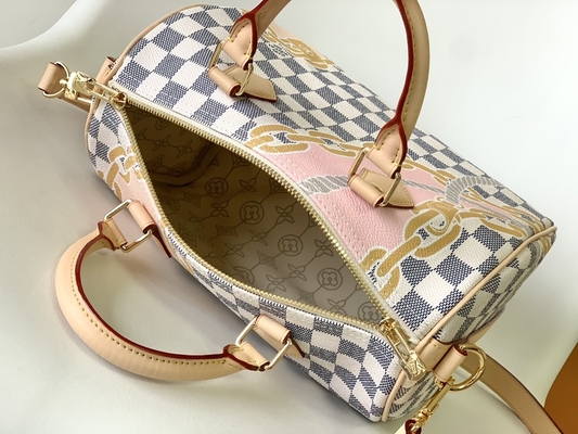 Ντυμένος καμβάς η ταχεία Louis Vuitton Damier Azur 25 M46390