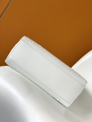 Άσπρο μονόγραμμα Preloved που μαρκάρεται το σάκο Plat Tote της Louis Vuitton τσαντών