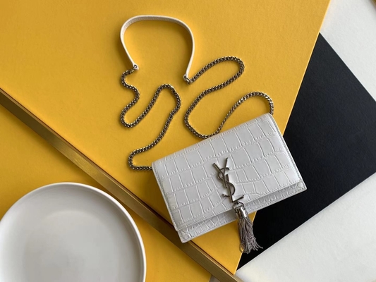Μέση Woc της YVES SAINT LAURENT Saint Laurent θυσάνων της Kate κόκκινη περάτωση φερμουάρ