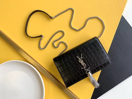 Μέση Woc της YVES SAINT LAURENT Saint Laurent θυσάνων της Kate κόκκινη περάτωση φερμουάρ