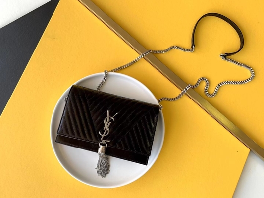 Μέση Woc της YVES SAINT LAURENT Saint Laurent θυσάνων της Kate κόκκινη περάτωση φερμουάρ