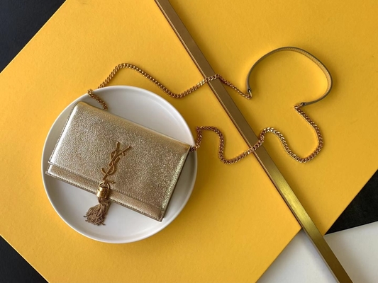 Μέση Woc της YVES SAINT LAURENT Saint Laurent θυσάνων της Kate κόκκινη περάτωση φερμουάρ