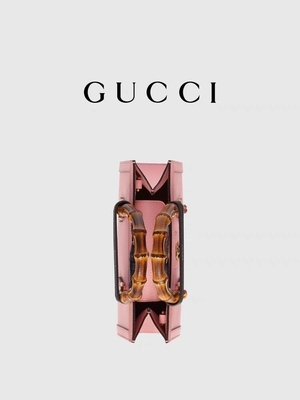 Ρόδινος GG Gucci Diana δέρματος cOem τσαντών τσαντών μπαμπού