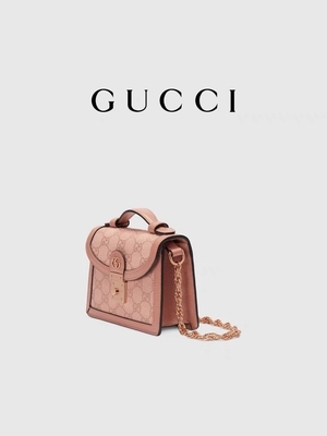 Της Gucci καμβάς που μαρκάρεται ρόδινος GG Ophidia τσαντών αγγελιοφόρων τη μίνι τσάντα ώμων