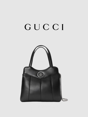 Μίνι κλασικές σκιαγραφίες της Gucci Tote τόνου παλλάδιου δέρματος