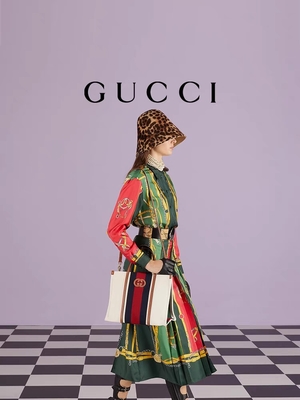Της Gucci άσπρη βαμβακιού τσάντα Tote καμβά μίνι μπλε ριγωτή που ενδασφαλίζει το Γ