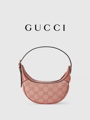 Μαρκαρισμένη σχεδιαστής τσάντα Gucci Ophidia ώμων μικρή ρόδινη GG επένδυση λινού βαμβακιού καμβά