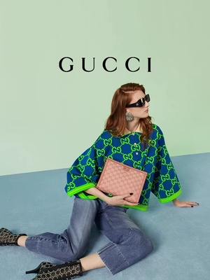 Μίνι ρόδινη σακούλα συμπλεκτών Ophidia Gucci δέρματος καμβά με την περάτωση φερμουάρ