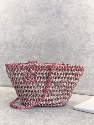 Μαρκαρισμένη Cusomised Raffia αχύρου τσαντών 22P Chanel αγγελιοφόρων τσάντα PU