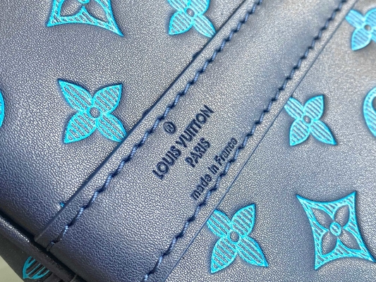 Τσάντα Keepall BANDOULIÈRE 50 των μεγάλων μαρκαρισμένη ατόμων μπλε τσάντες της Βοστώνης