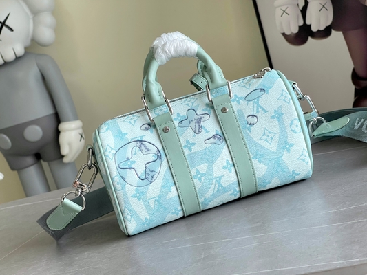 Τσάντα Keepall BandoulièRe 50 μονογραμμάτων σχεδιαστών της επιχειρησιακής LV μπλε τσάντα ταξιδιού