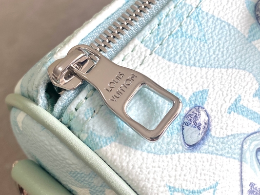 Τσάντα Keepall BandoulièRe 50 μονογραμμάτων σχεδιαστών της επιχειρησιακής LV μπλε τσάντα ταξιδιού