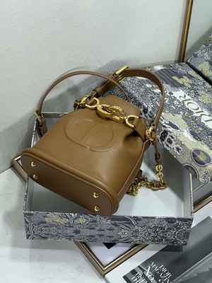 Αποτυπωμένο σε ανάγλυφο C'est Dior δέρμα βοδιού αθλητικών τσαντών του CD Christian Dior σελών τσαντών χρυσό