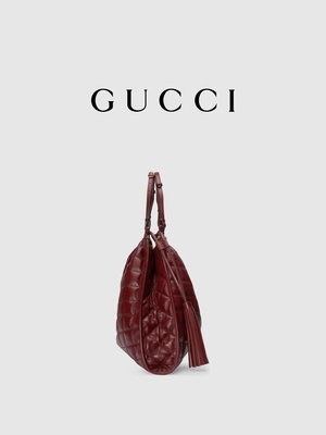 6Inch πορφυρή δέρματος τσάντα της Diana Gucci τσαντών περιποίησης μαρκαρισμένη Preloved