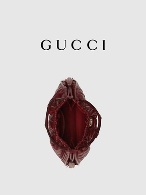 6Inch πορφυρή δέρματος τσάντα της Diana Gucci τσαντών περιποίησης μαρκαρισμένη Preloved