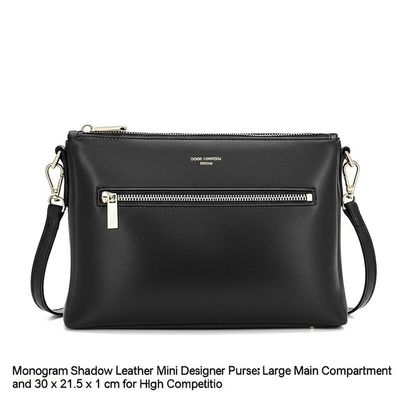 Μονόγραμμα σκιά δέρματος Mini Designer τσάντες Μεγάλο κύριο διαμέρισμα και 30 x 21,5 x 1 cm για υψηλό ανταγωνισμό